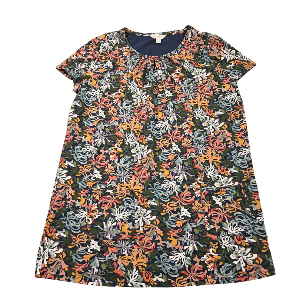 Seasalt Cornwall Star Dance Tunic Dress 12 Multicolor Honeysuckle Floral
